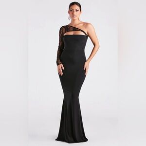 Windsor one shoulder mermaid dress